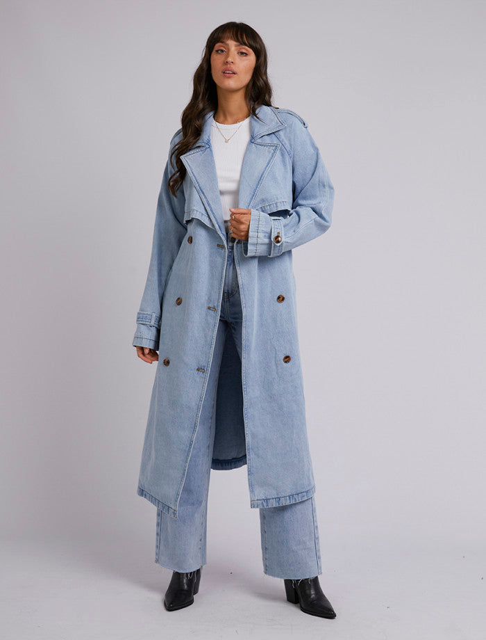 All About Eve Rio Trench Coat | Light Blue