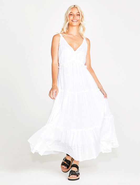 Sass Deja Ruby Maxi Dress | White