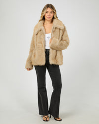 All About Eve | Sable Faux Fur Zip Coat