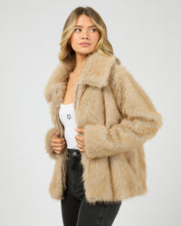 All About Eve | Sable Faux Fur Zip Coat