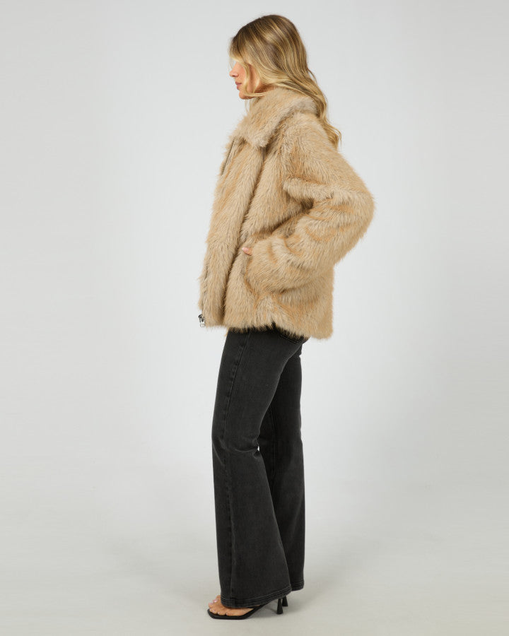 All About Eve | Sable Faux Fur Zip Coat