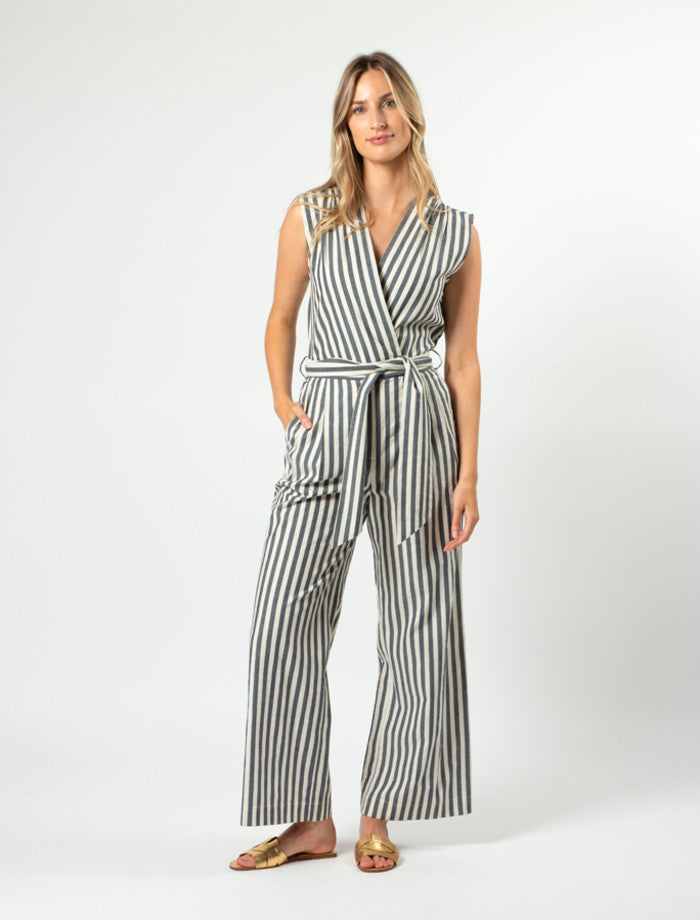 Stella + Gemma Saylor Jumpsuit | Navy Stripe