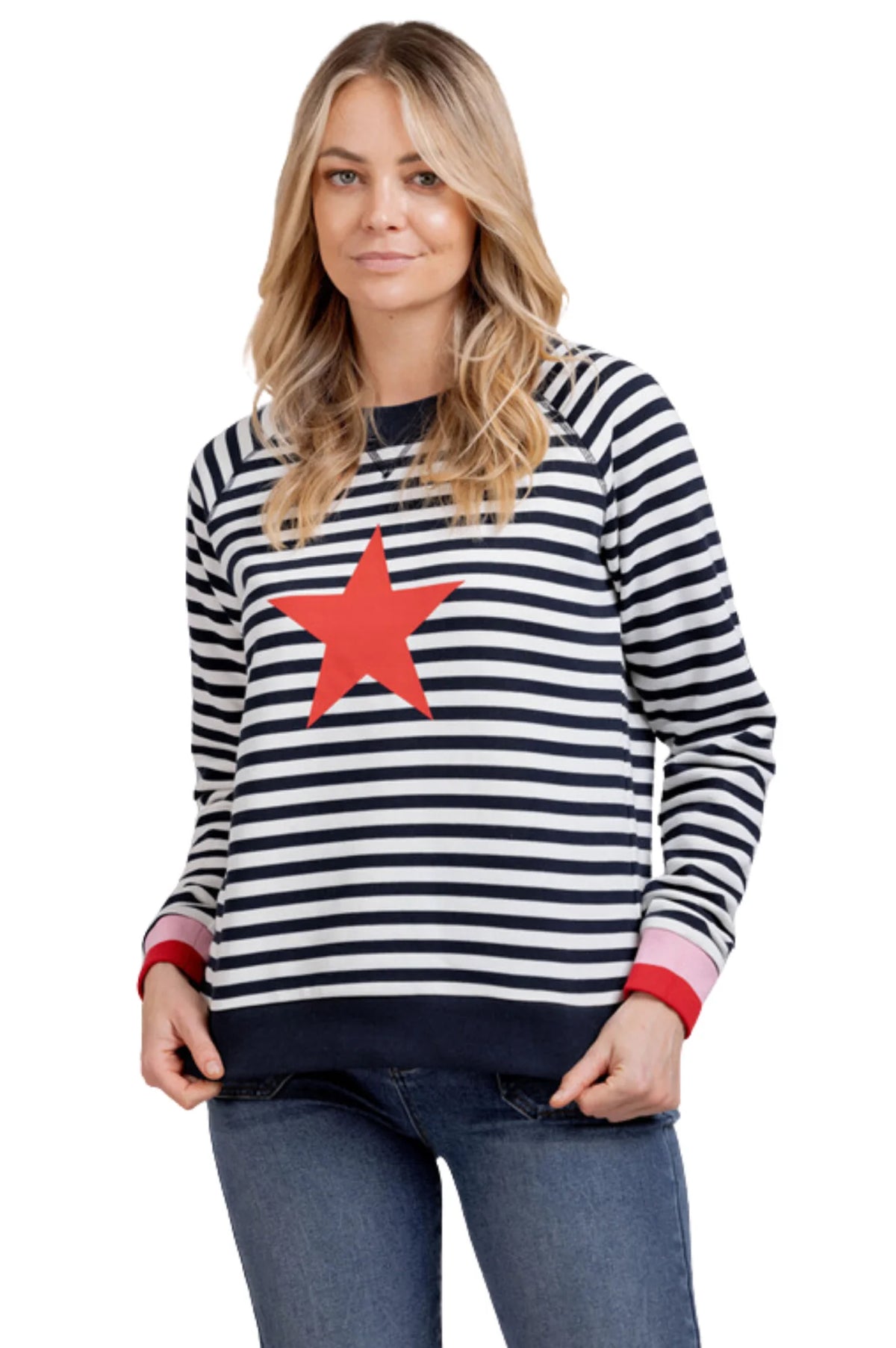 Mi Moso | Striped Delight Sweatshirt