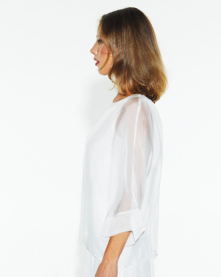 Fate + Becker | Sunlight and Shadow Silk Top