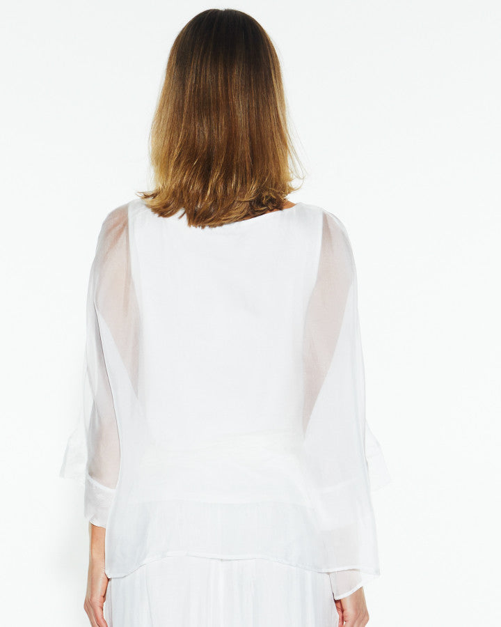 Fate + Becker | Sunlight and Shadow Silk Top