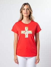 Stella + Gemma T-Shirt | Flame Garden Party Cross