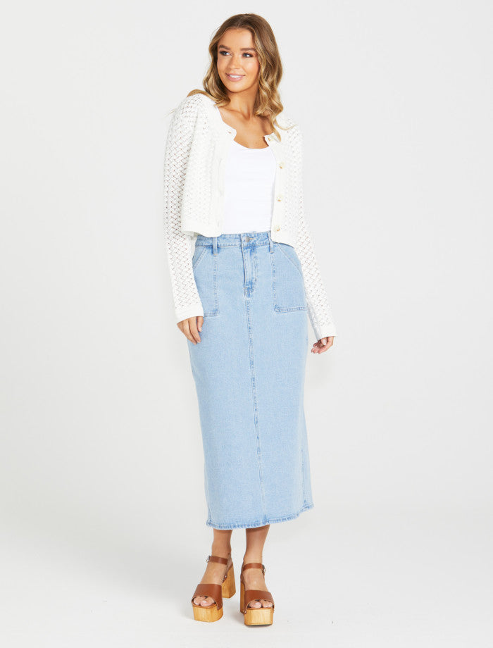 Sass Talullah Cardi | White