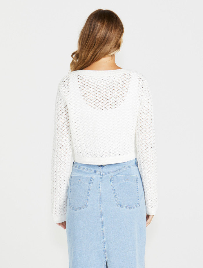 Sass Talullah Cardi | White