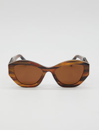 Stella + Gemma Thea Sunglasses | Zebra Brown