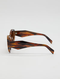 Stella + Gemma Thea Sunglasses | Zebra Brown