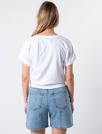 Stella + Gemma Tie Top | White