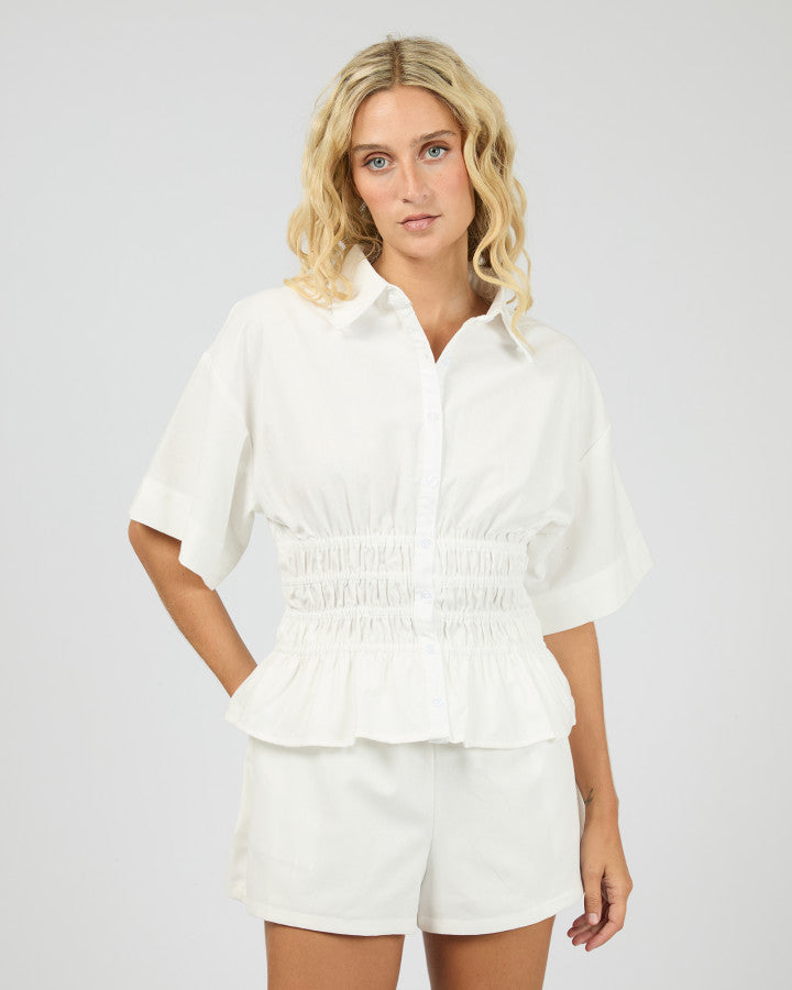 All About Eve | Timeless Shirred Top