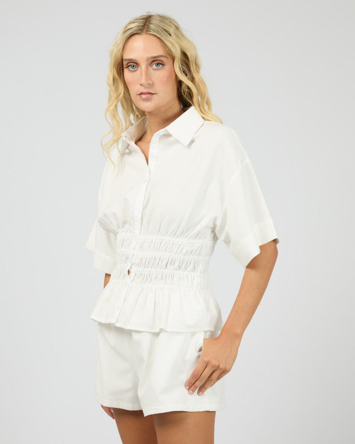 All About Eve | Timeless Shirred Top