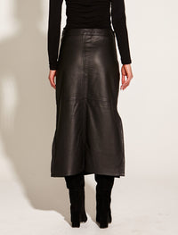 Fate + Becker Underground Leather Skirt | Black