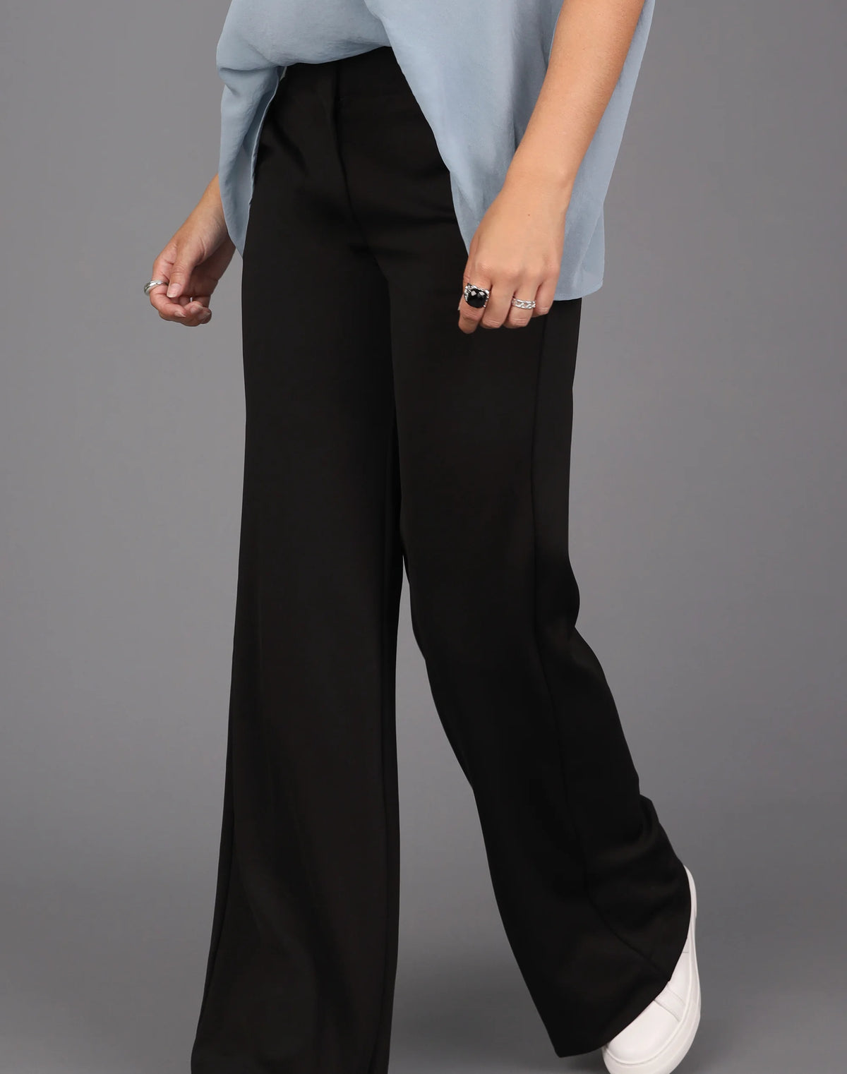 Storm | Wide Leg Knit Tuxedo Pant