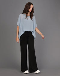 Storm | Wide Leg Knit Tuxedo Pant