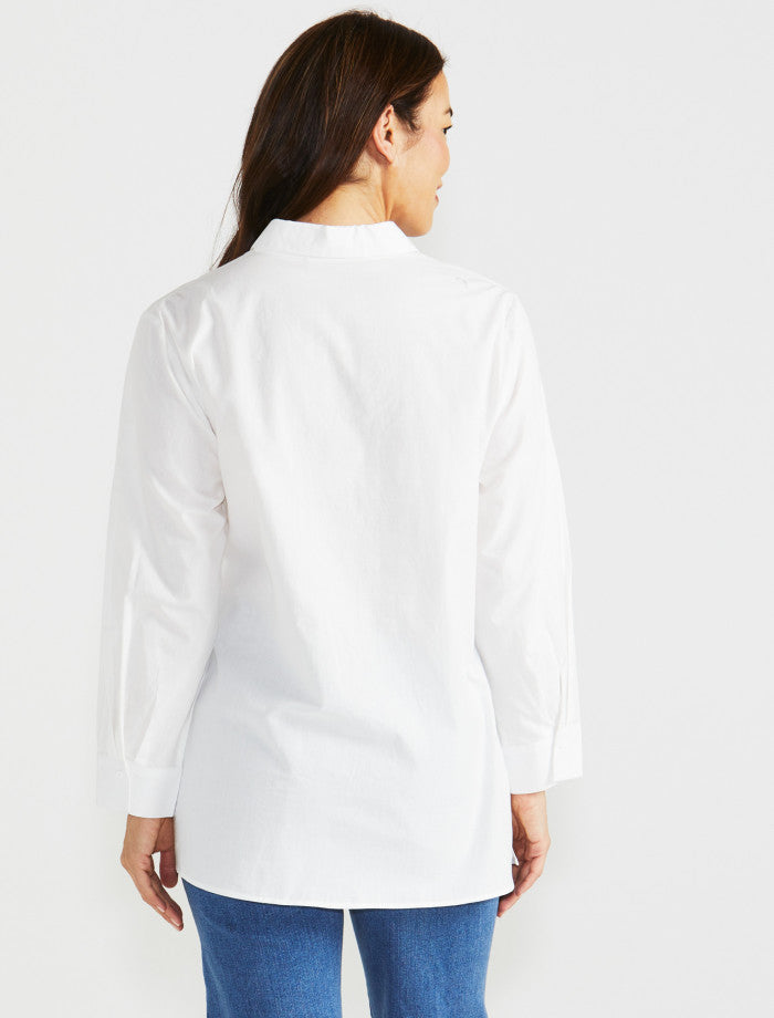 Betty Basics Zuric Wrap Shirt | White