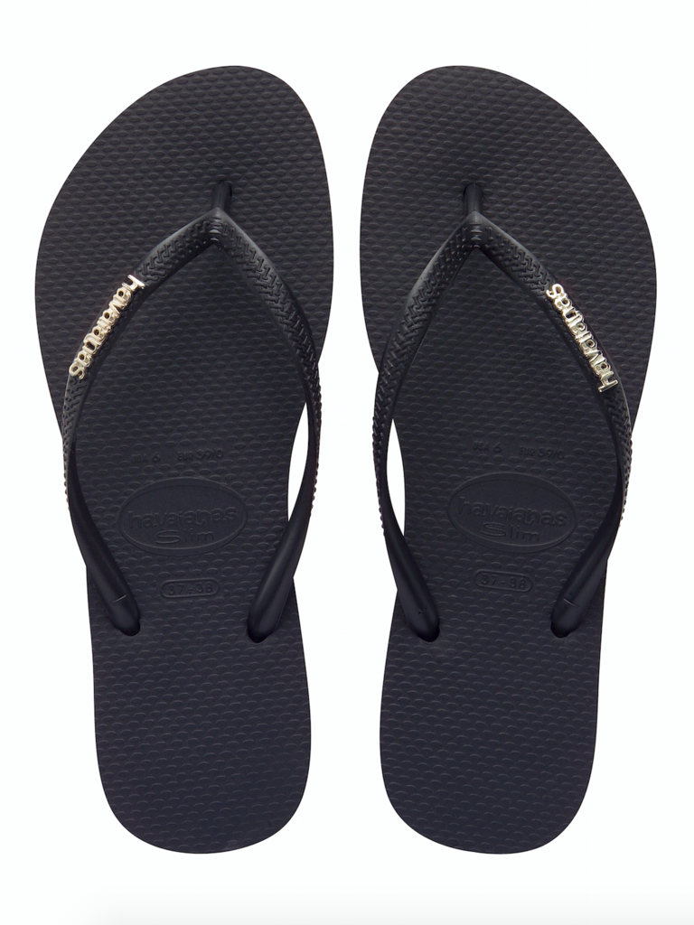 Havaianas Slim Jandal | Silver Metallic Logo