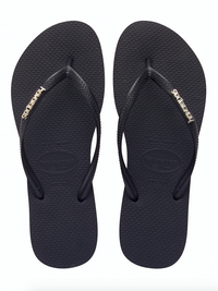 Havaianas Slim Jandal | Silver Metallic Logo