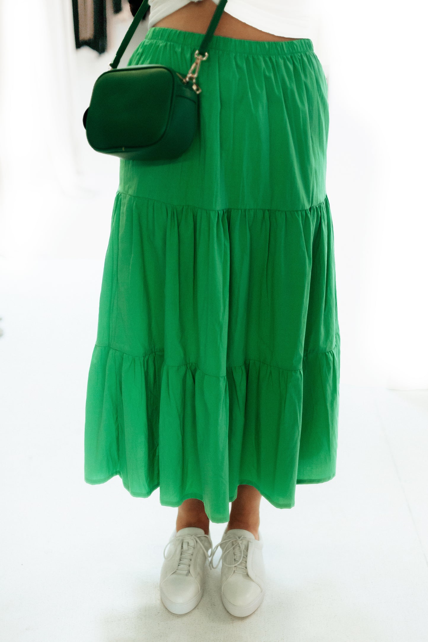 Orlando Wanderlust Midi Skirt | Apple Green