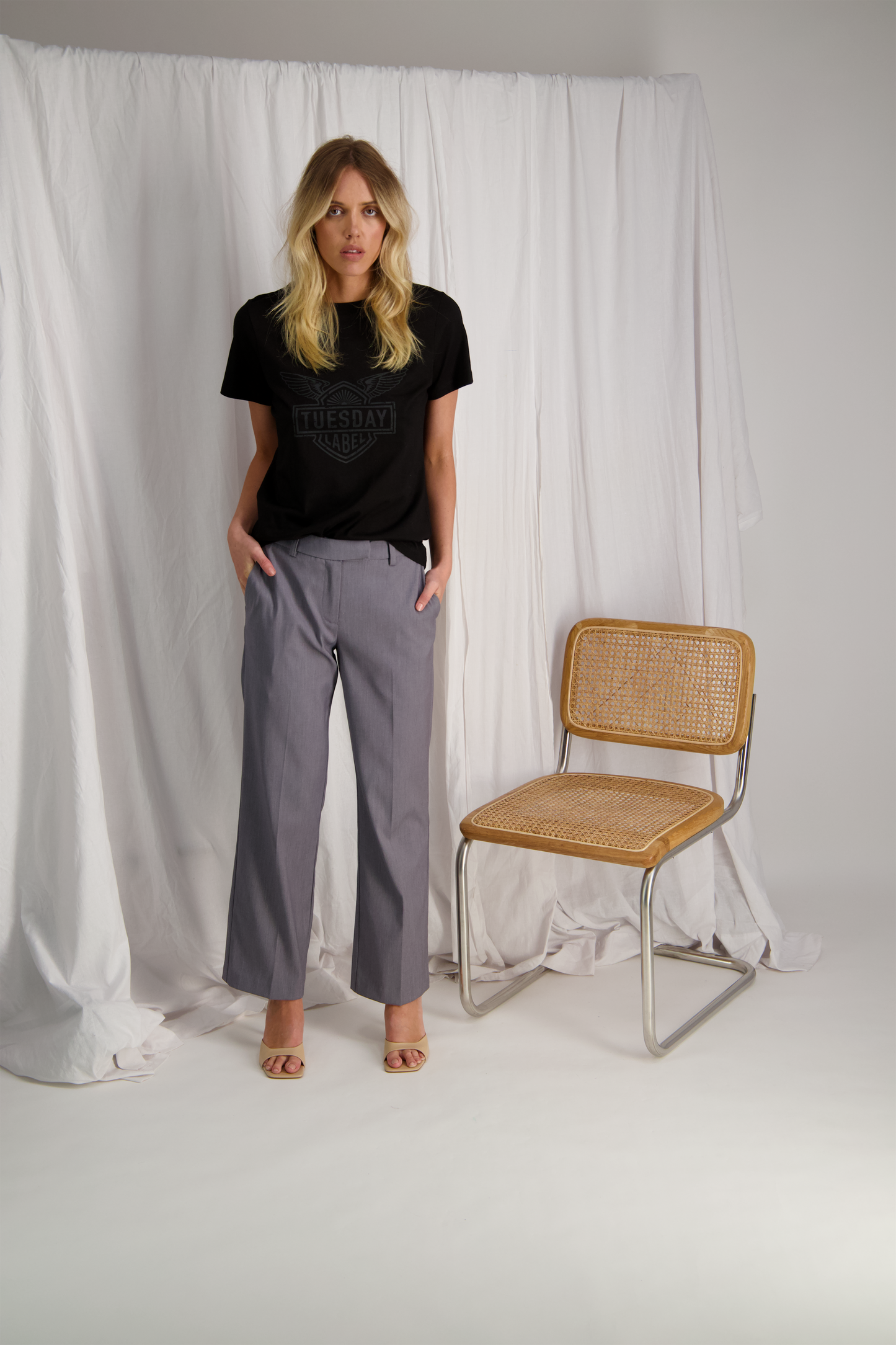 Tuesday Karen Pants | Grey Suiting