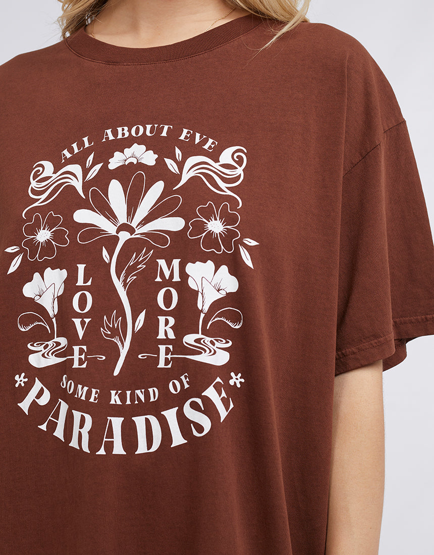All About Eve Love More Tee | Brown