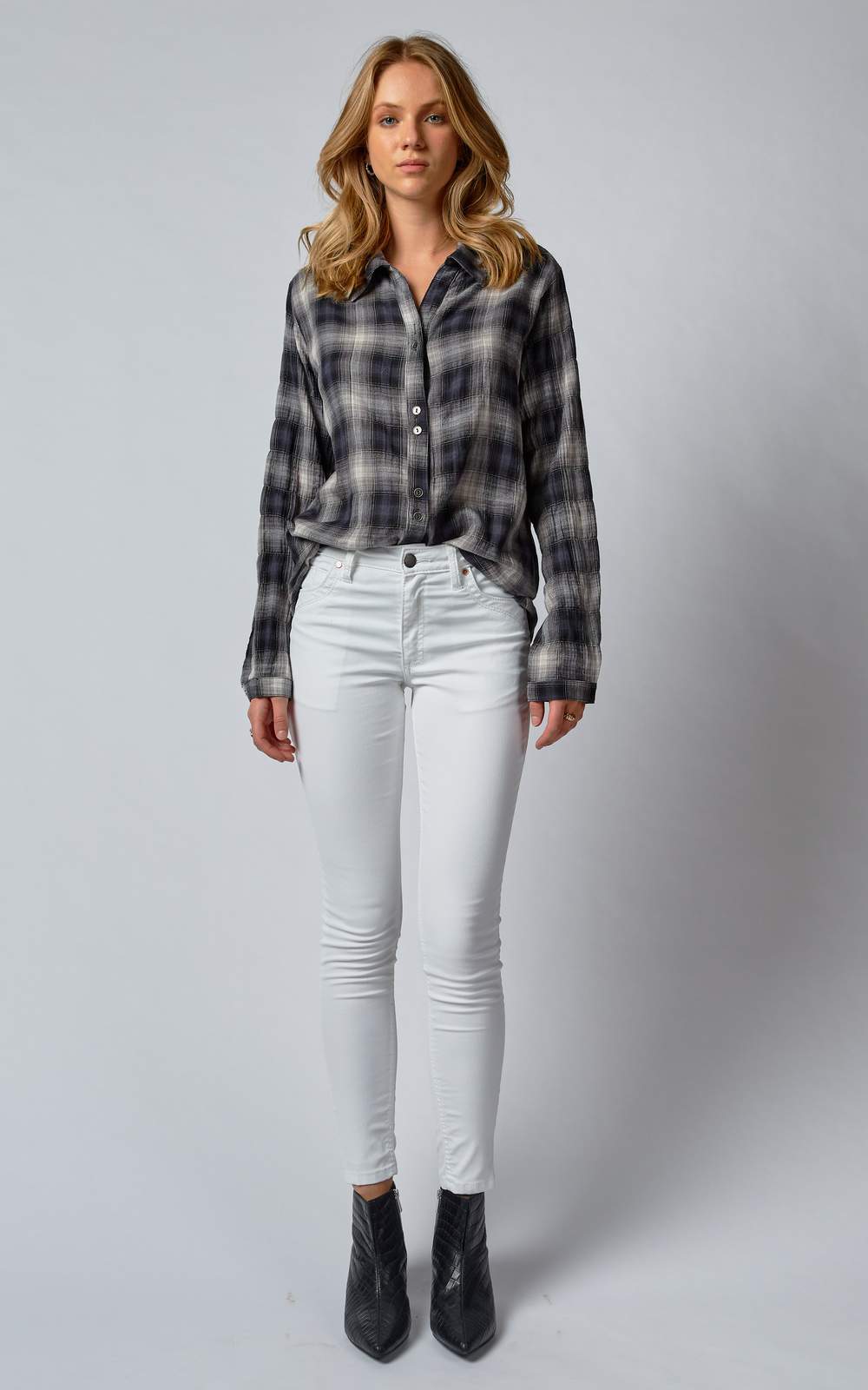 Dricoper Lauren Coated Jeans | White