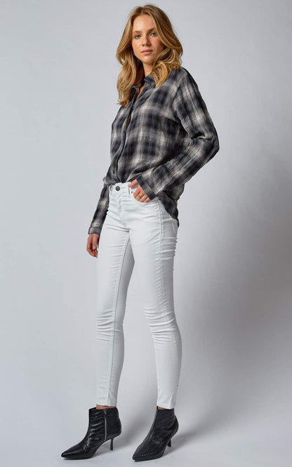 Dricoper Lauren Coated Jeans | White