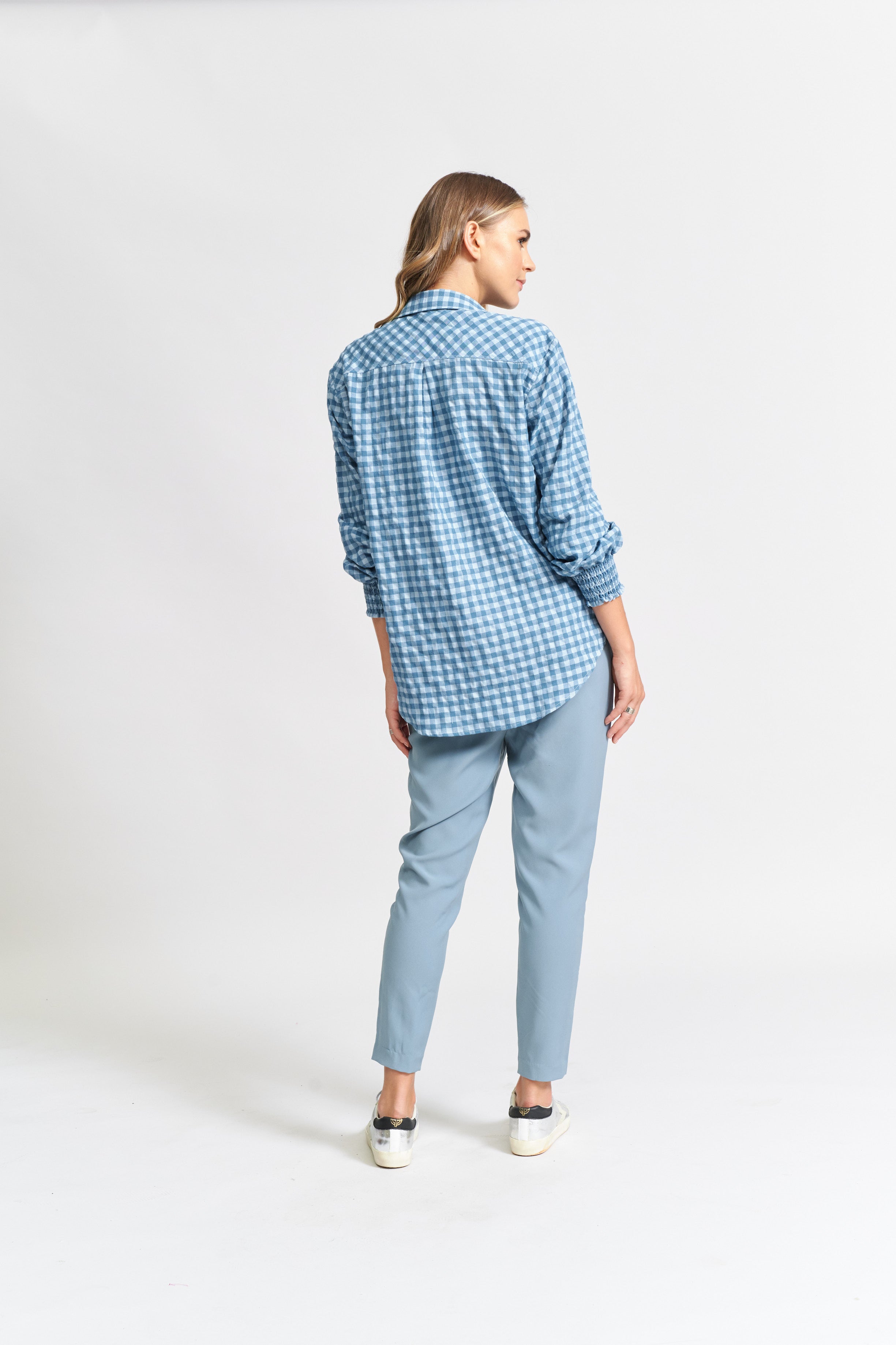 Gingham shirt outlet nz