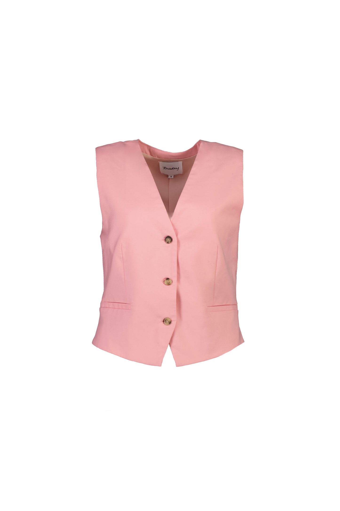 Tuesday Place Vest | Pink Suiting