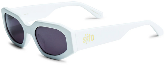 Sito Juicy Sunglasses | White/Smokey Grey