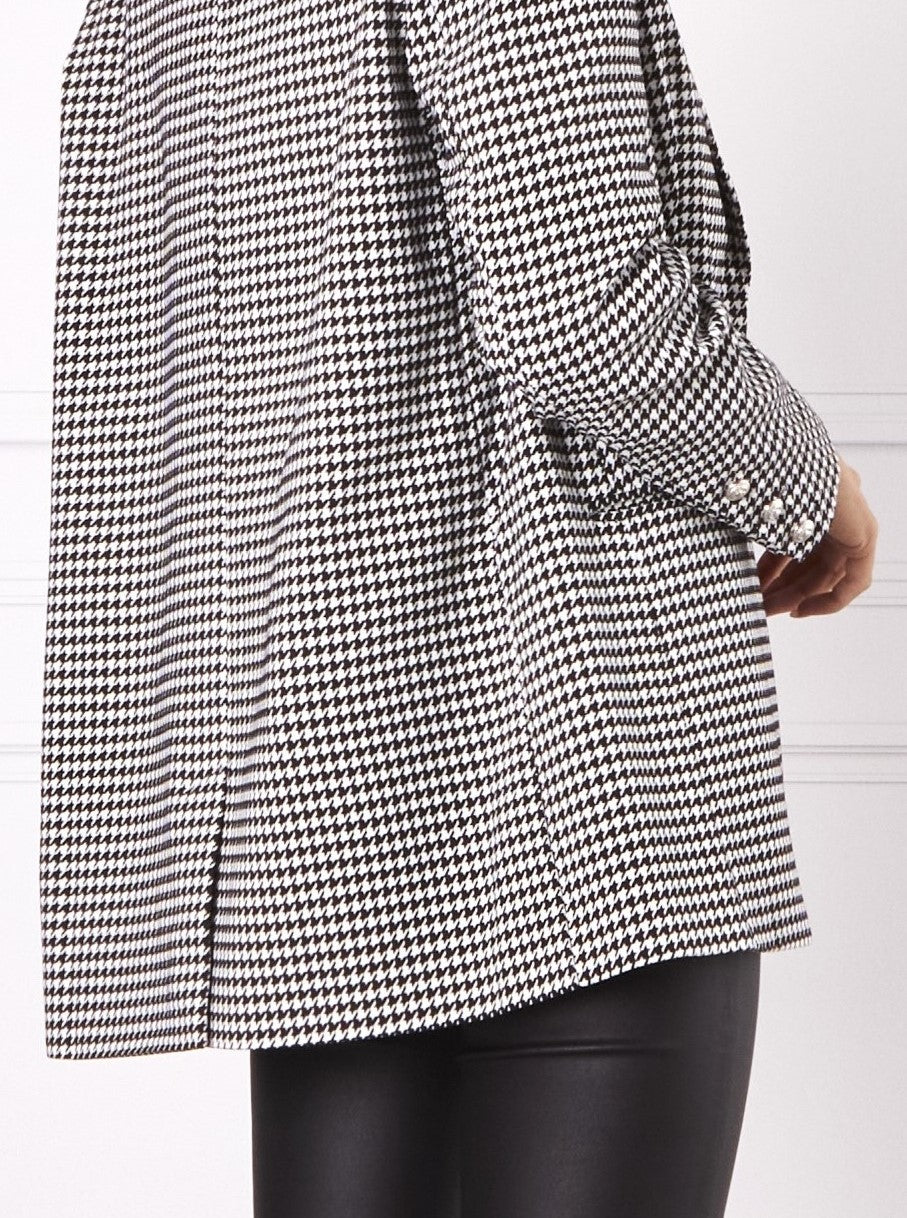 Leoni Blazer | Black/White Houndstooth