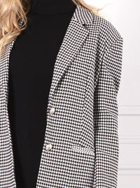 Leoni Blazer | Black/White Houndstooth