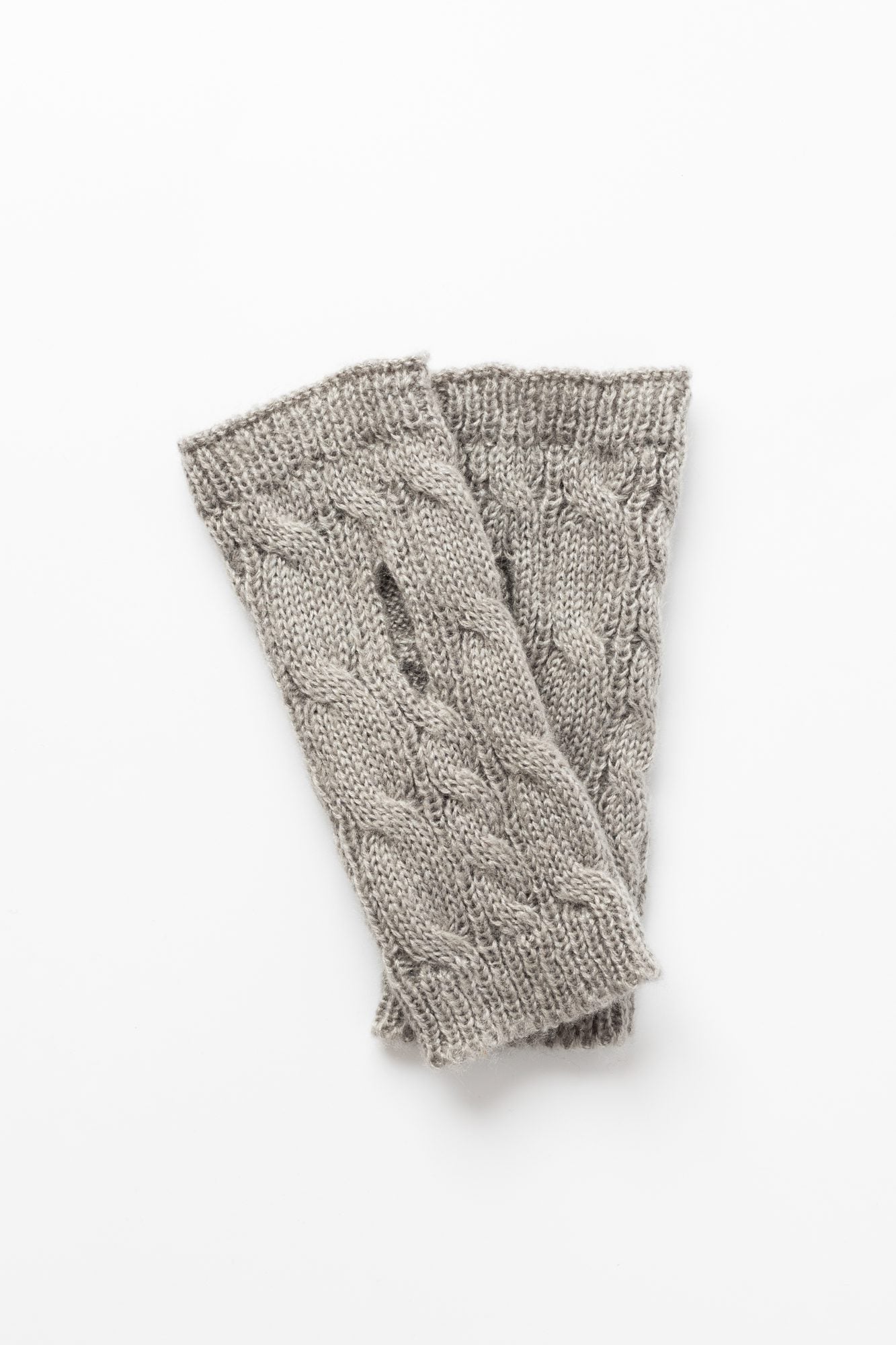 Stilen Cable Fingerless Glove | Grey