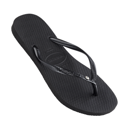 Havaianas Slim Jandal - Black with Crystal