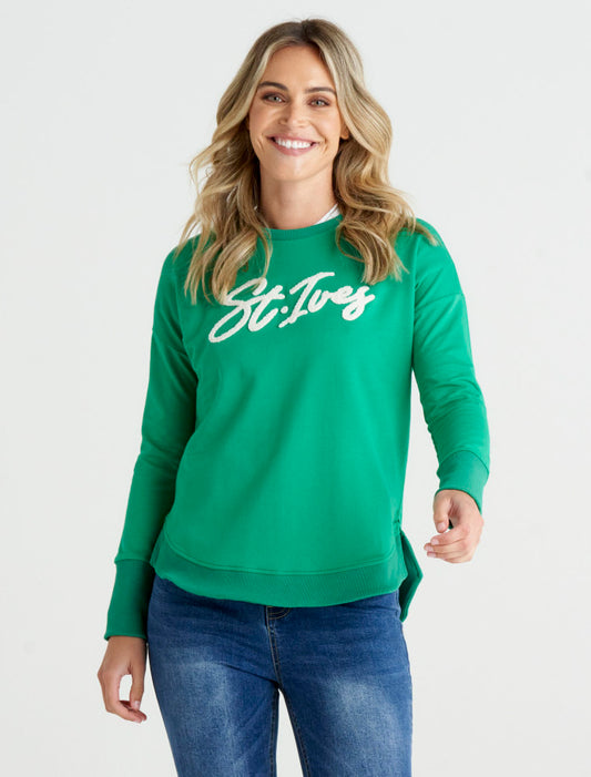 Betty Basics Lucy French Terry Sweat | Jade