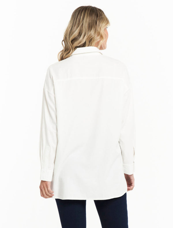 Betty Basics Zara Pocket Shirt | White