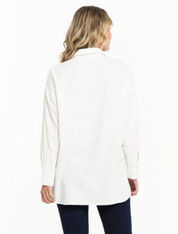 Betty Basics Zara Pocket Shirt | White